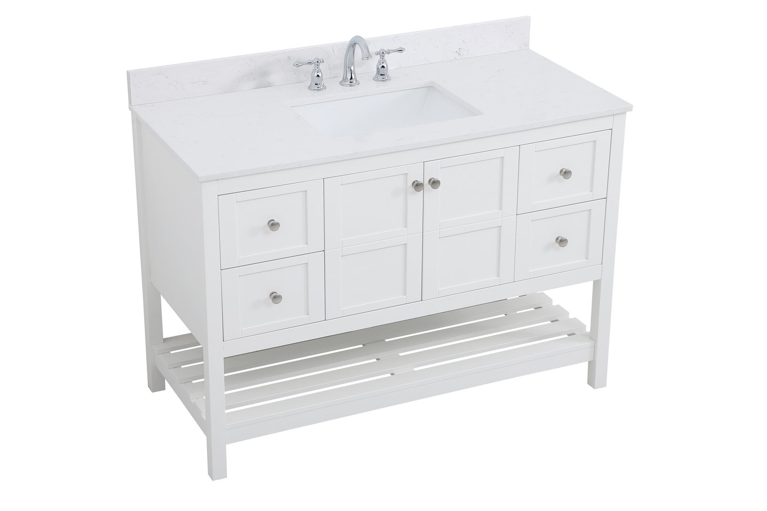 Elegant Lighting - VF16448WH-BS - Bathroom Vanity Set - Theo - White