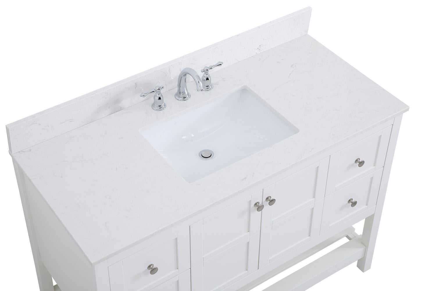 Elegant Lighting - VF16448WH-BS - Bathroom Vanity Set - Theo - White