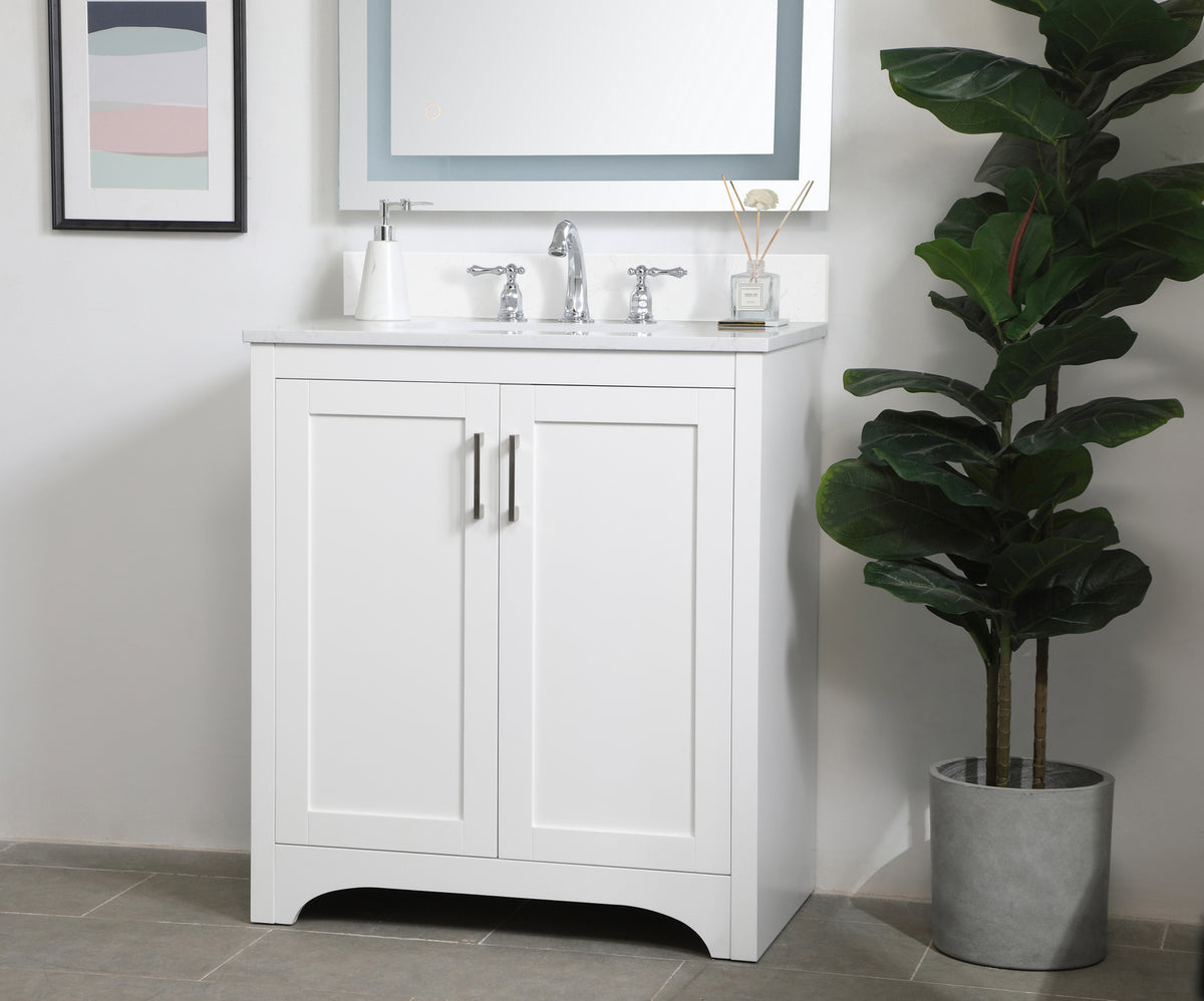 Elegant Lighting - VF17030WH-BS - Bathroom Vanity Set - Moore - White