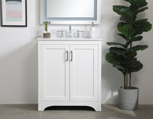 Elegant Lighting - VF17030WH-BS - Bathroom Vanity Set - Moore - White