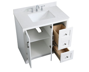 Elegant Lighting - VF17036WH-BS - Bathroom Vanity Set - Moore - White