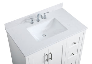 Elegant Lighting - VF17036WH-BS - Bathroom Vanity Set - Moore - White