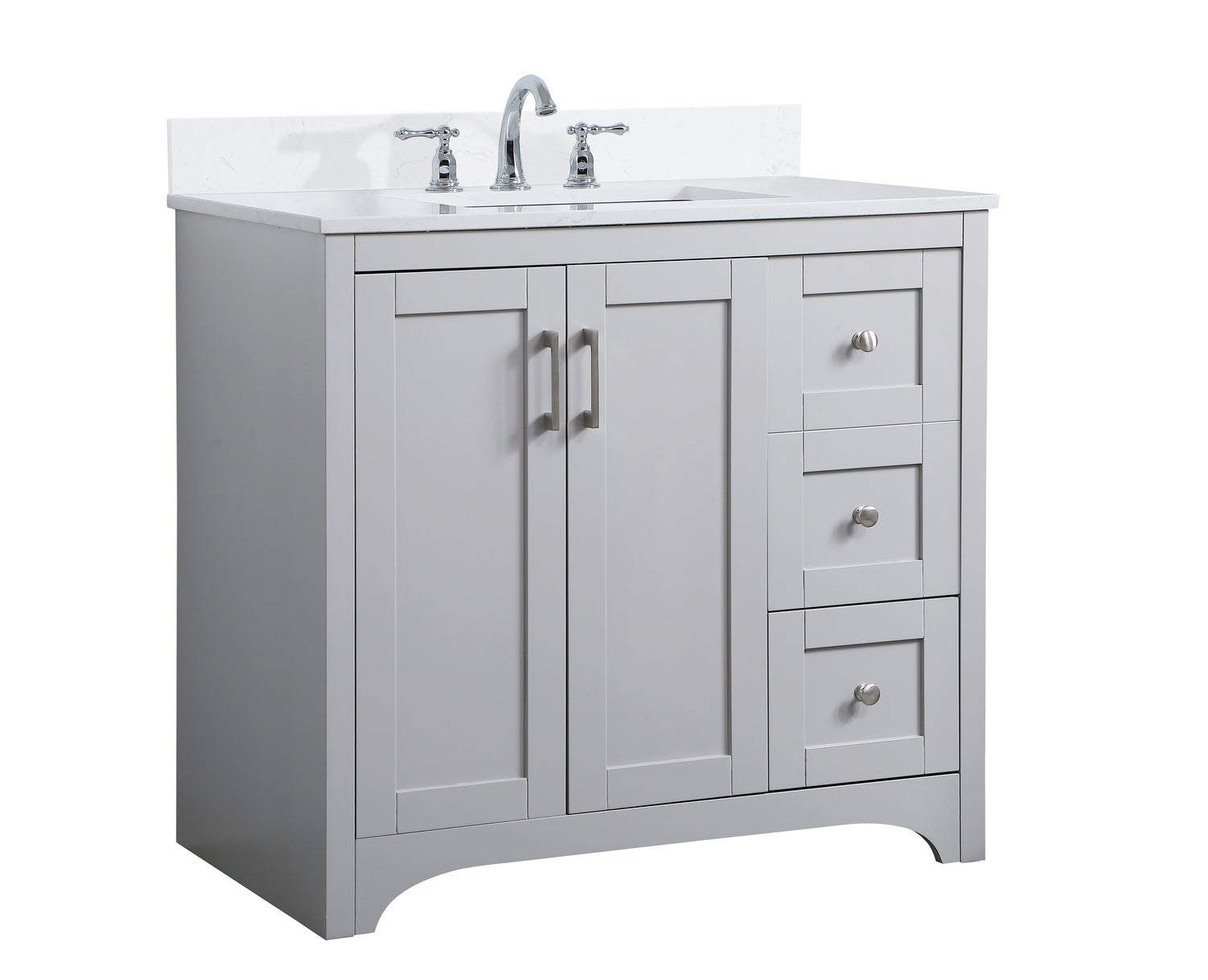 Elegant Lighting - VF17036GR-BS - Bathroom Vanity Set - Moore - Grey