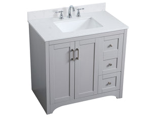 Elegant Lighting - VF17036GR-BS - Bathroom Vanity Set - Moore - Grey