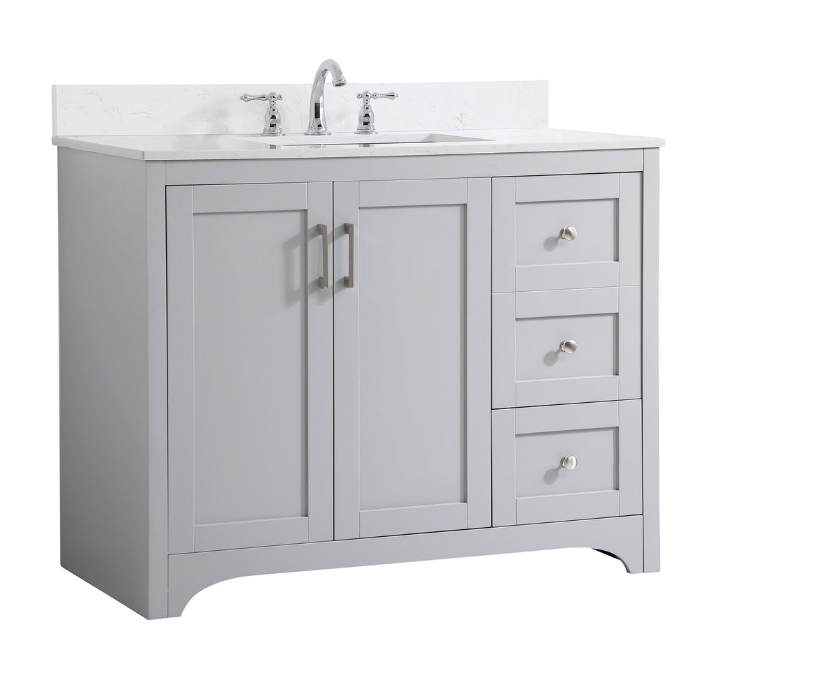 Elegant Lighting - VF17042GR-BS - Bathroom Vanity Set - Moore - Grey