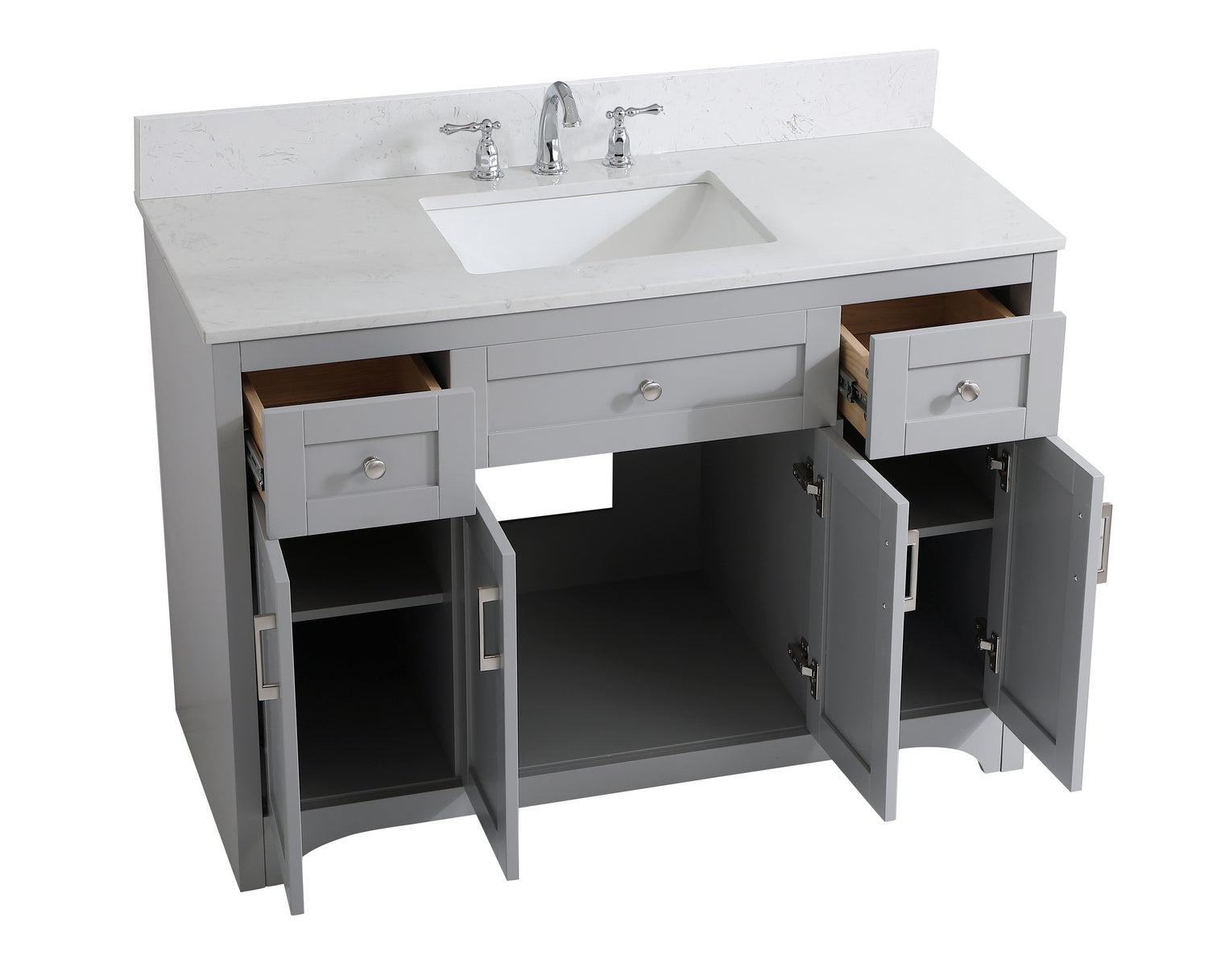 Elegant Lighting - VF17048GR-BS - Bathroom Vanity Set - Moore - Grey