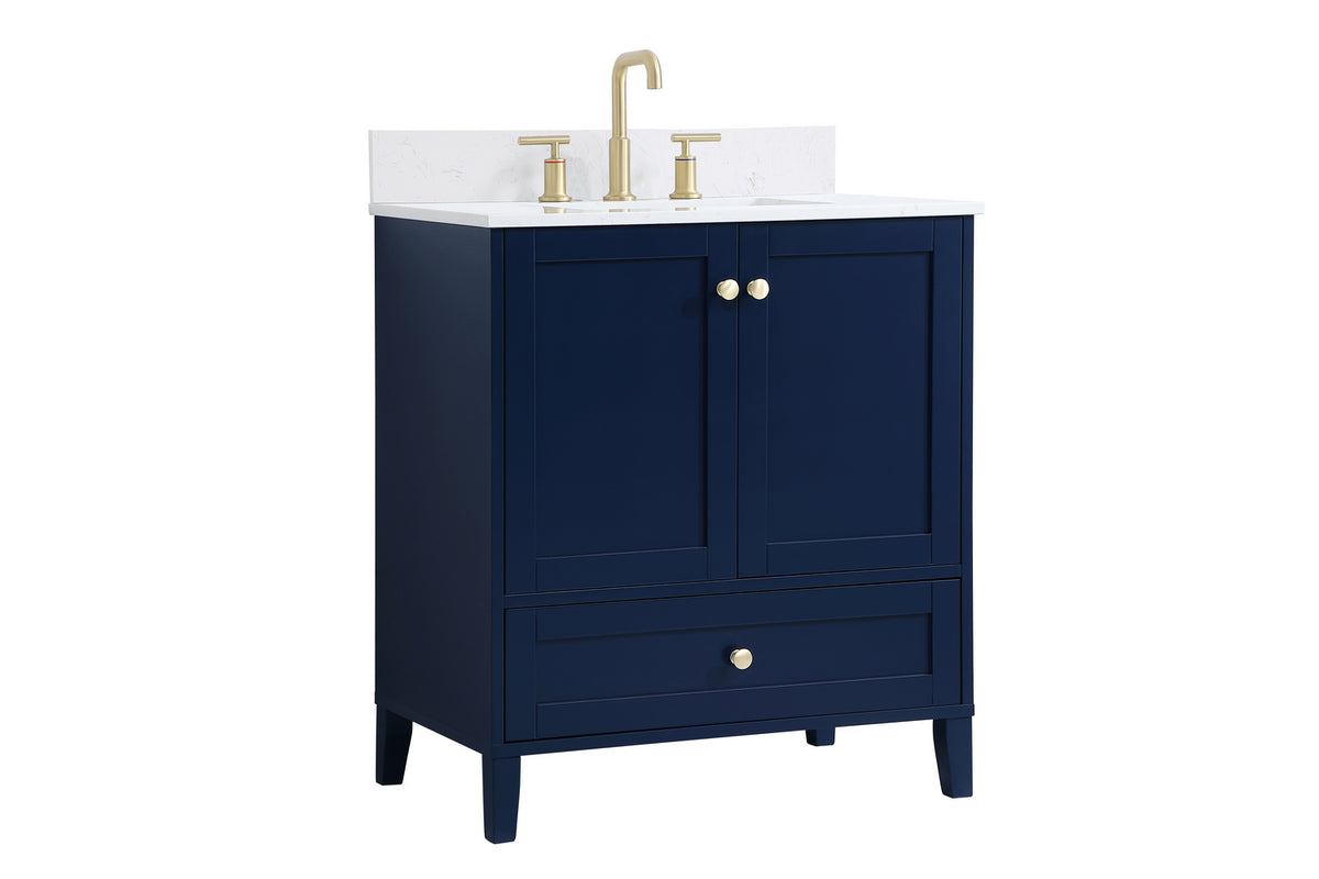 Elegant Lighting - VF18030BL-BS - Bathroom Vanity Set - Sommerville - Blue