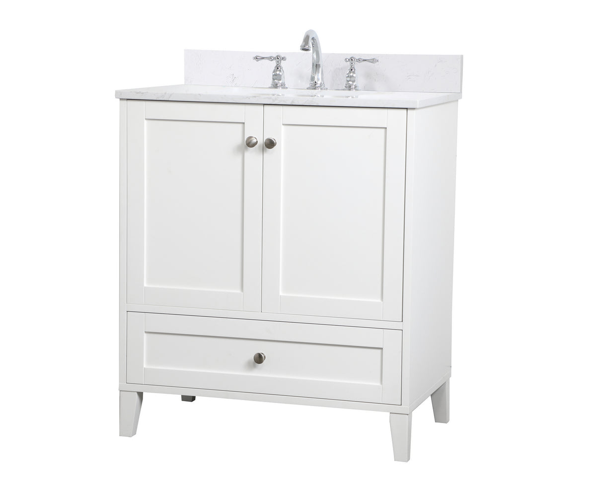 Elegant Lighting - VF18030WH-BS - Bathroom Vanity Set - Sommerville - White