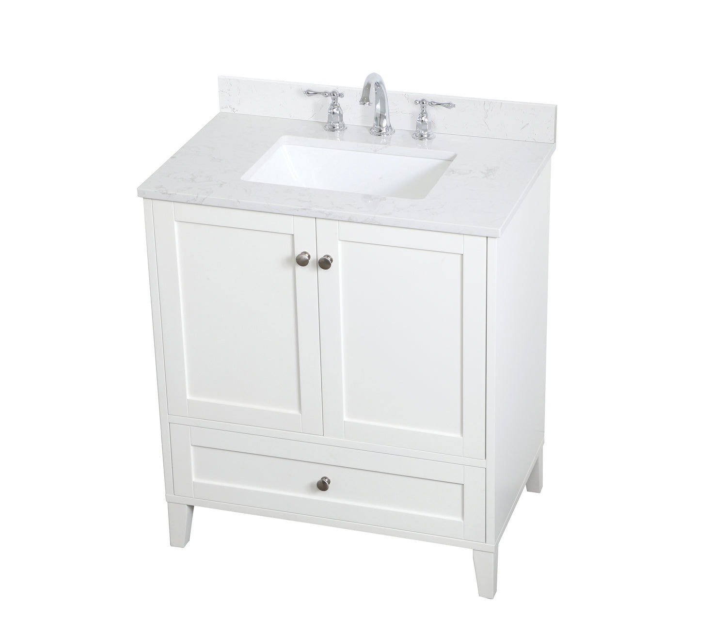 Elegant Lighting - VF18030WH-BS - Bathroom Vanity Set - Sommerville - White