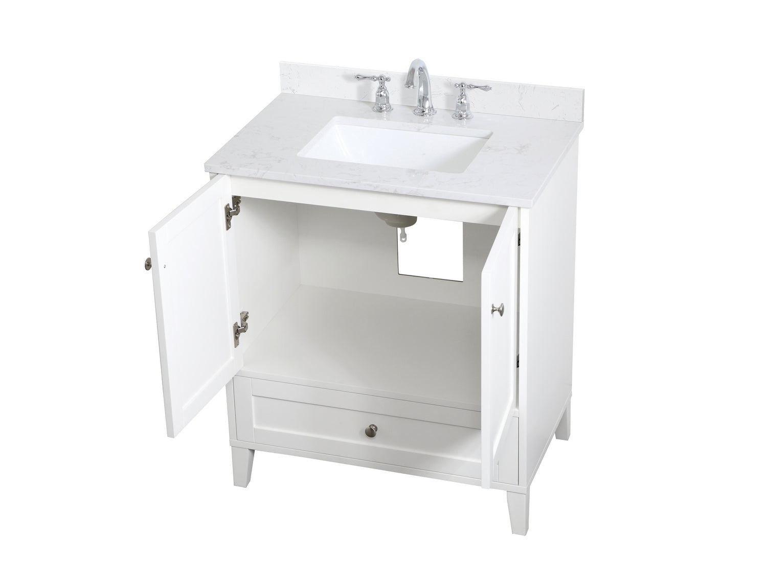 Elegant Lighting - VF18030WH-BS - Bathroom Vanity Set - Sommerville - White