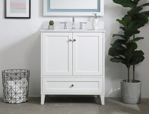 Elegant Lighting - VF18030WH-BS - Bathroom Vanity Set - Sommerville - White