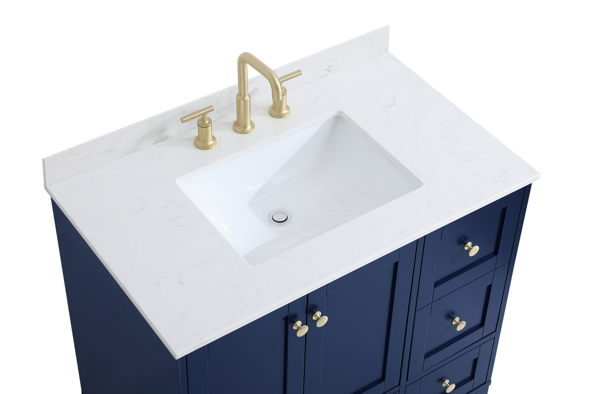 Elegant Lighting - VF18036BL-BS - Bathroom Vanity Set - Sommerville - Blue