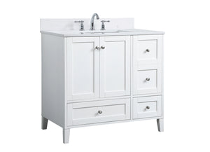 Elegant Lighting - VF18036WH-BS - Bathroom Vanity Set - sommerville - White