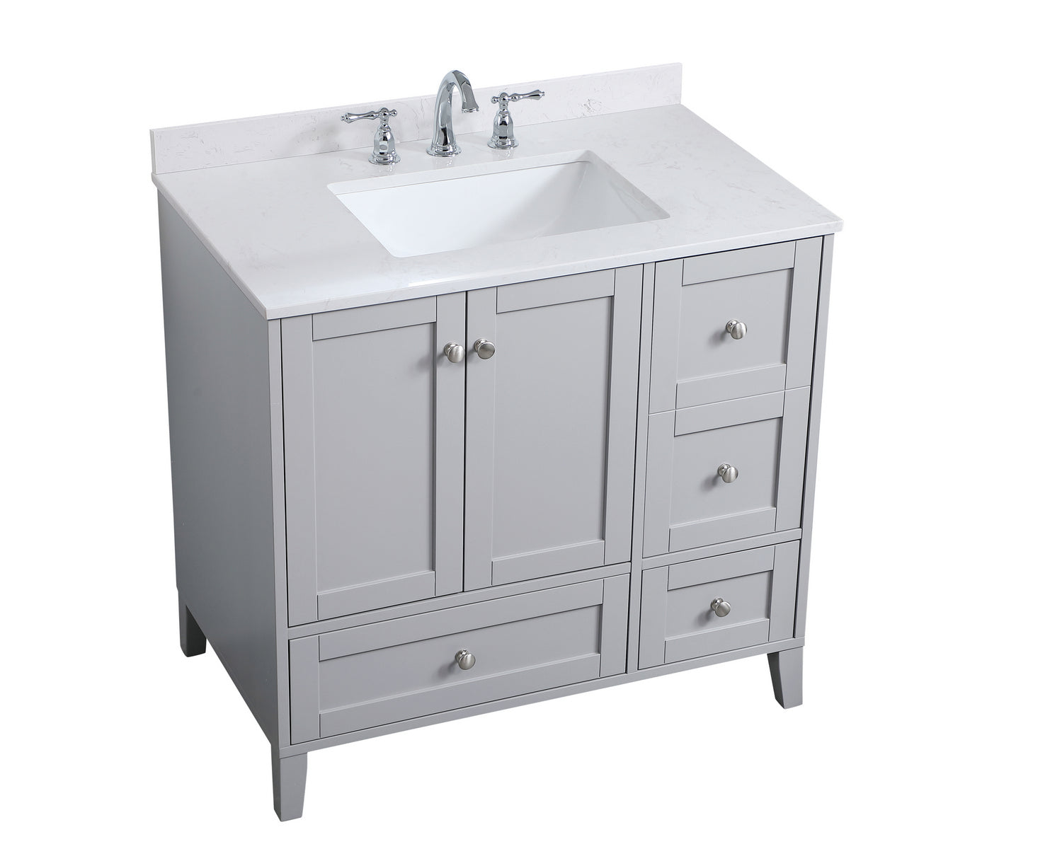 Elegant Lighting - VF18036GR-BS - Bathroom Vanity Set - sommerville - Grey