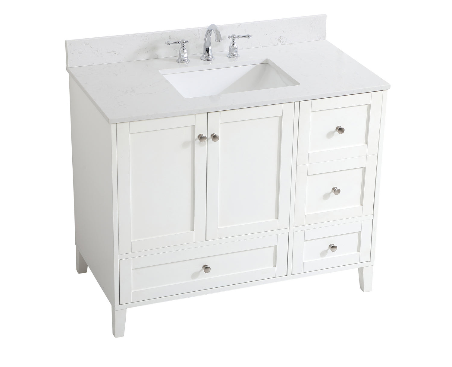 Elegant Lighting - VF18042WH-BS - Bathroom Vanity Set - sommerville - White