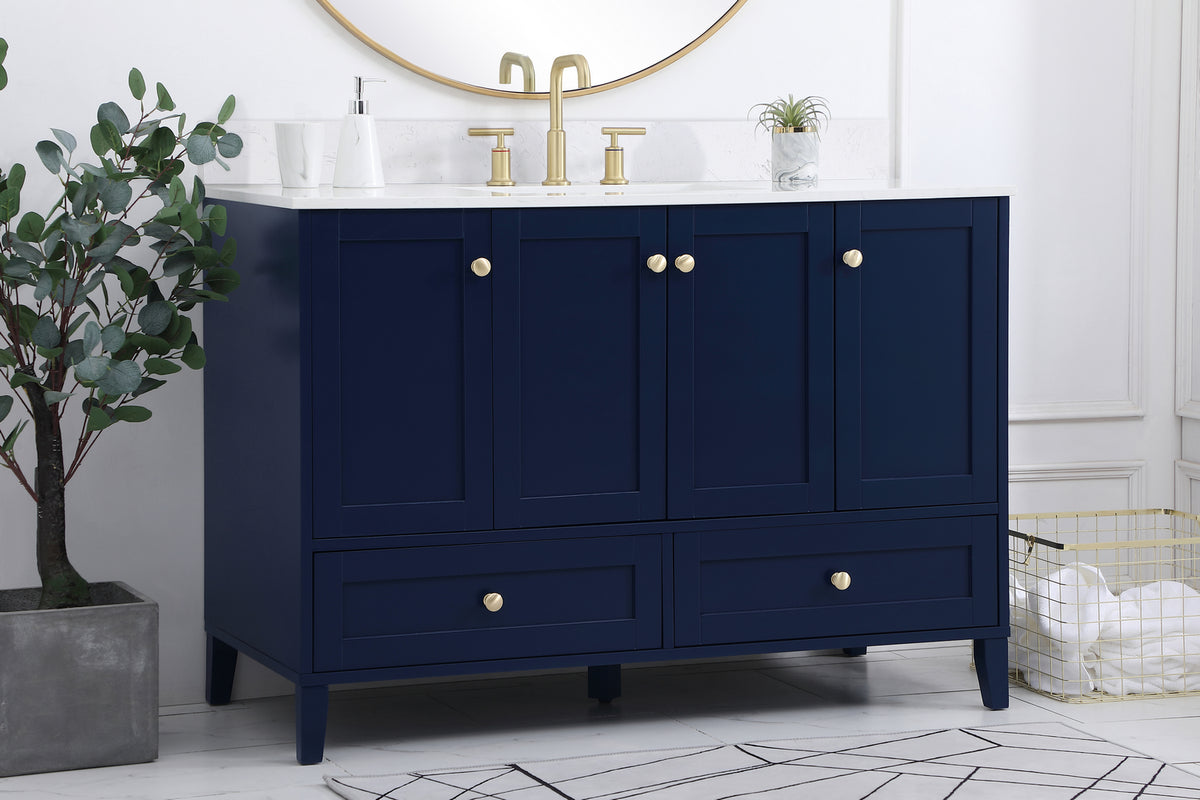 Elegant Lighting - VF18048BL-BS - Bathroom Vanity Set - Sommerville - Blue