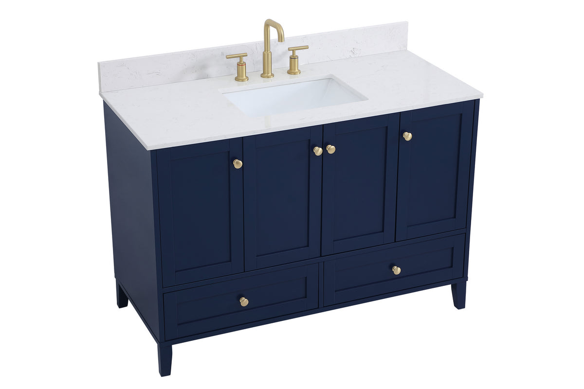 Elegant Lighting - VF18048BL-BS - Bathroom Vanity Set - Sommerville - Blue