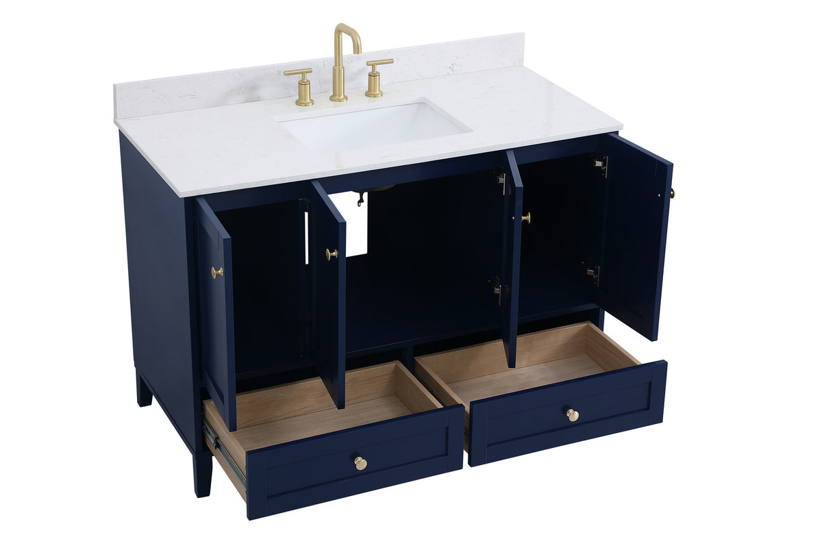 Elegant Lighting - VF18048BL-BS - Bathroom Vanity Set - Sommerville - Blue