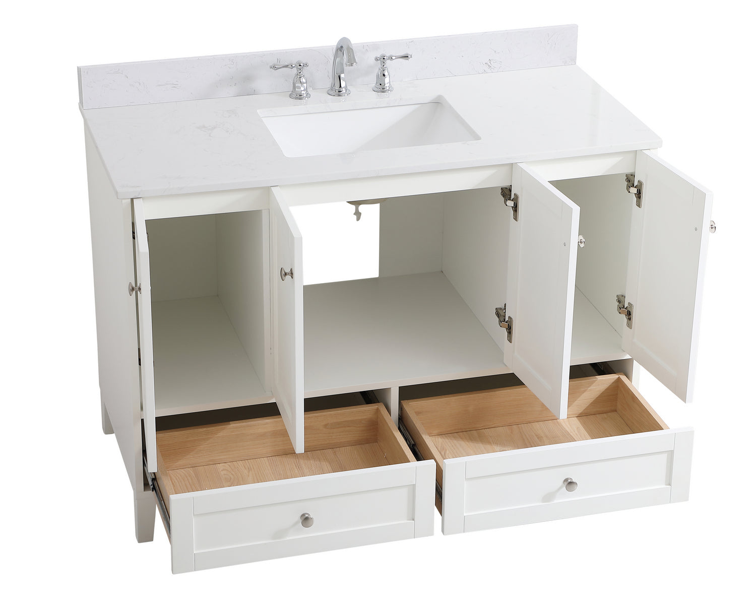 Elegant Lighting - VF18048WH-BS - Bathroom Vanity Set - sommerville - White