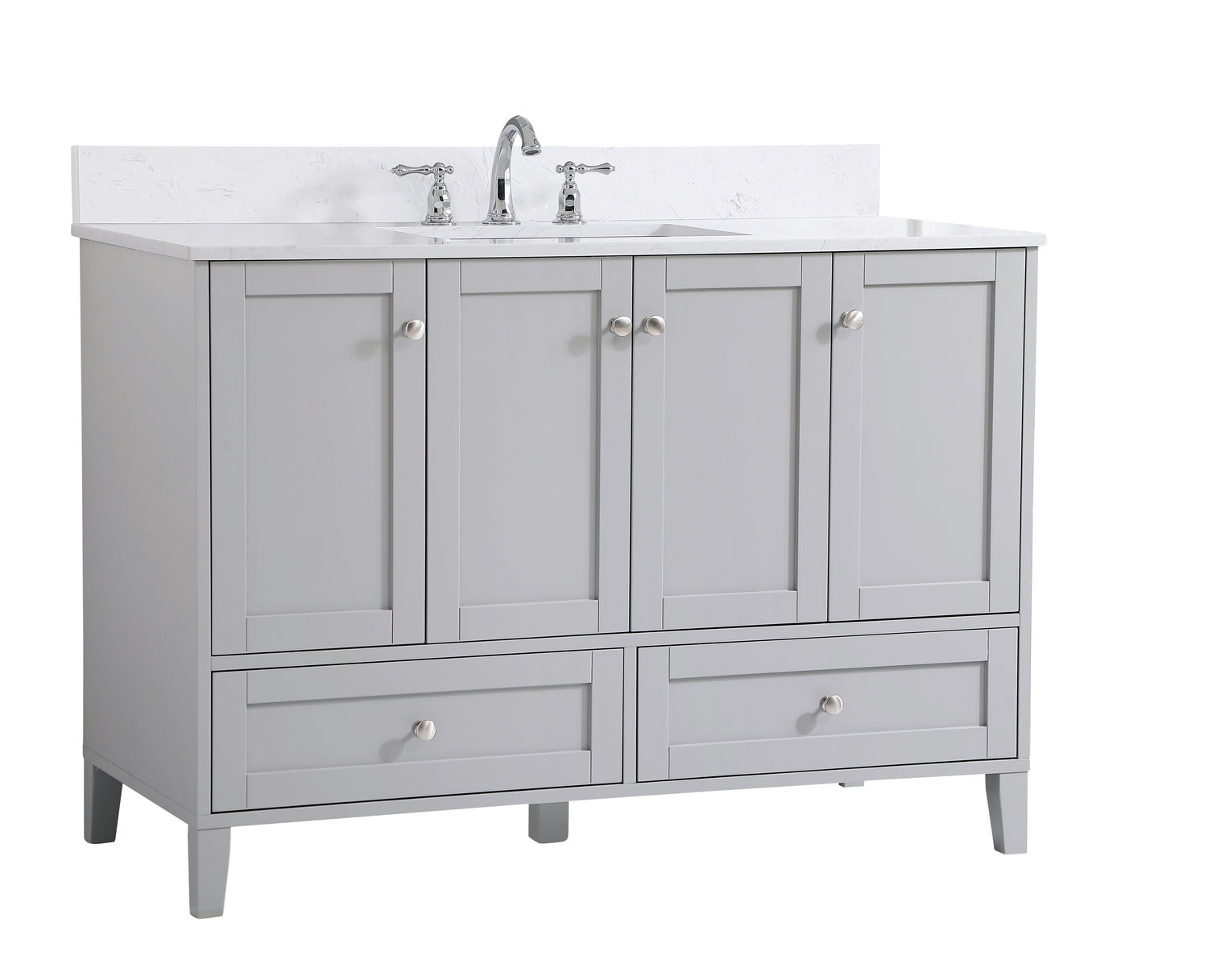 Elegant Lighting - VF18048GR-BS - Bathroom Vanity Set - sommerville - Grey