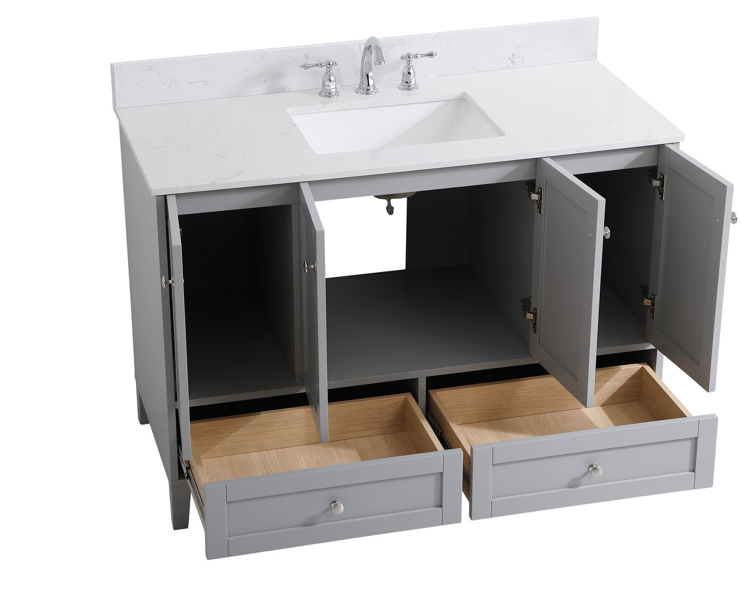 Elegant Lighting - VF18048GR-BS - Bathroom Vanity Set - sommerville - Grey