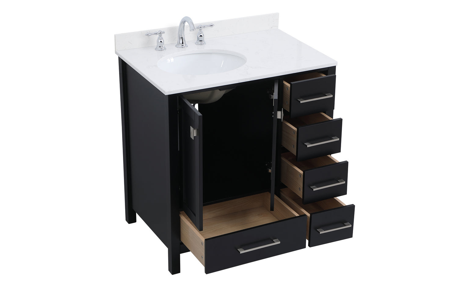 Elegant Lighting - VF18832BK-BS - Bathroom Vanity Set - Irene - Black