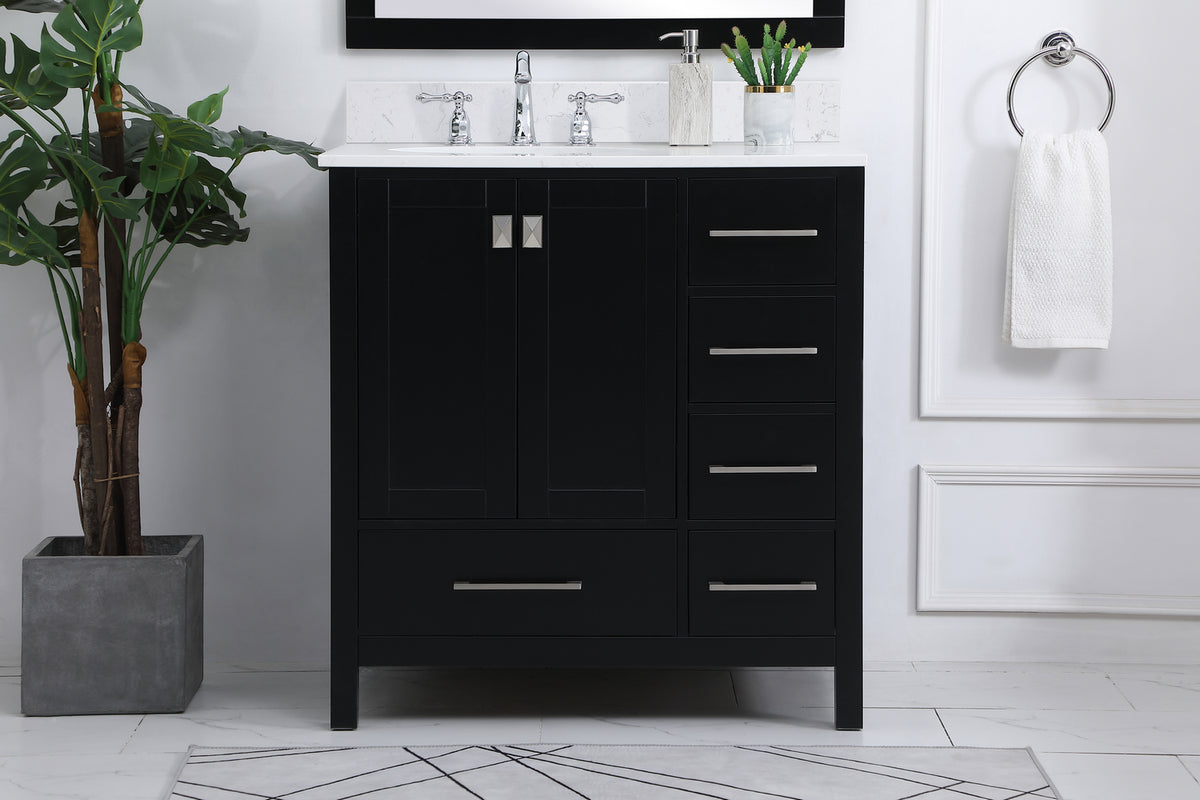 Elegant Lighting - VF18832BK-BS - Bathroom Vanity Set - Irene - Black