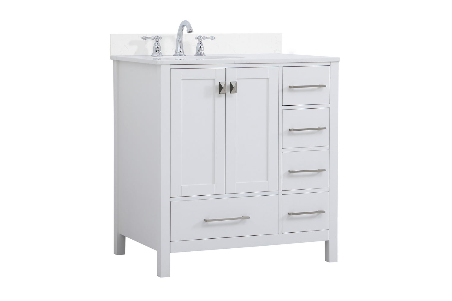 Elegant Lighting - VF18832WH-BS - Bathroom Vanity Set - Irene - White