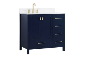 Elegant Lighting - VF18836BL-BS - Bathroom Vanity Set - Irene - Blue