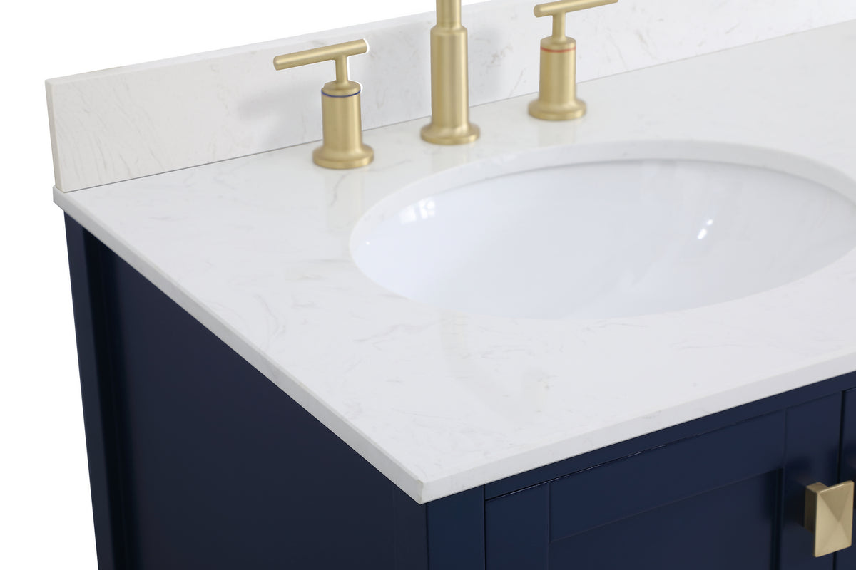 Elegant Lighting - VF18836BL-BS - Bathroom Vanity Set - Irene - Blue