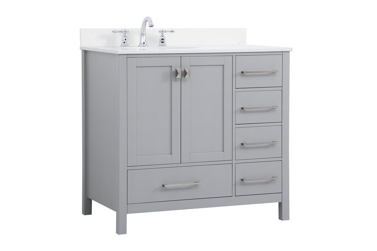 Elegant Lighting - VF18836GR-BS - Bathroom Vanity Set - Irene - Gray