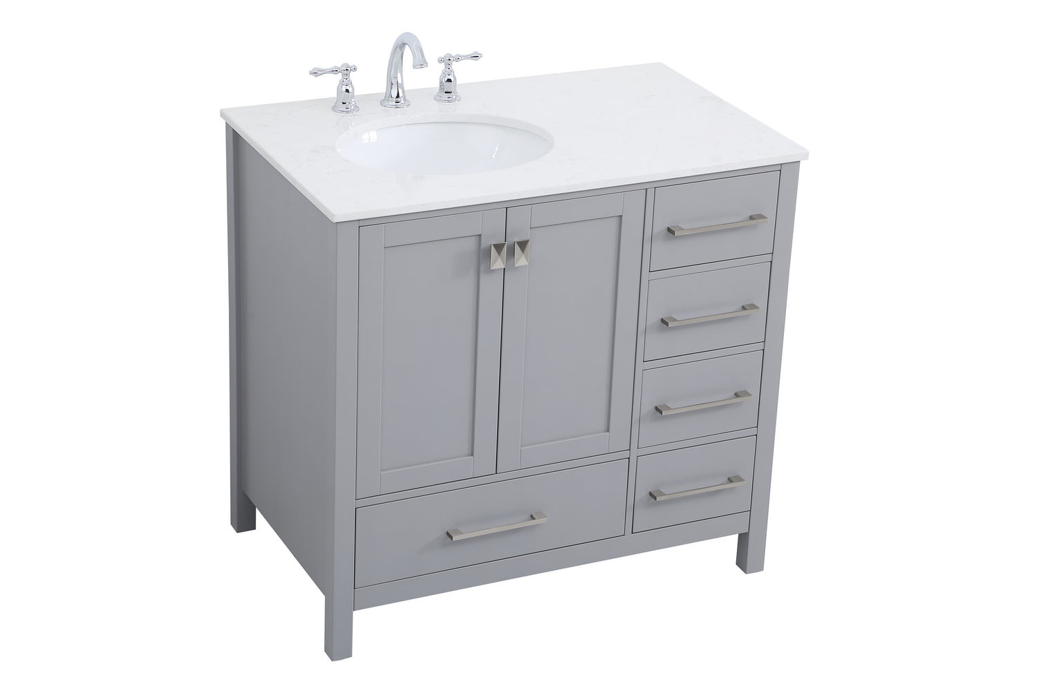 Elegant Lighting - VF18836GR-BS - Bathroom Vanity Set - Irene - Gray