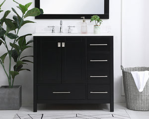 Elegant Lighting - VF18836BK-BS - Bathroom Vanity Set - Irene - Black