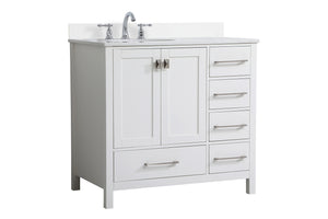 Elegant Lighting - VF18836WH-BS - Bathroom Vanity Set - Irene - White