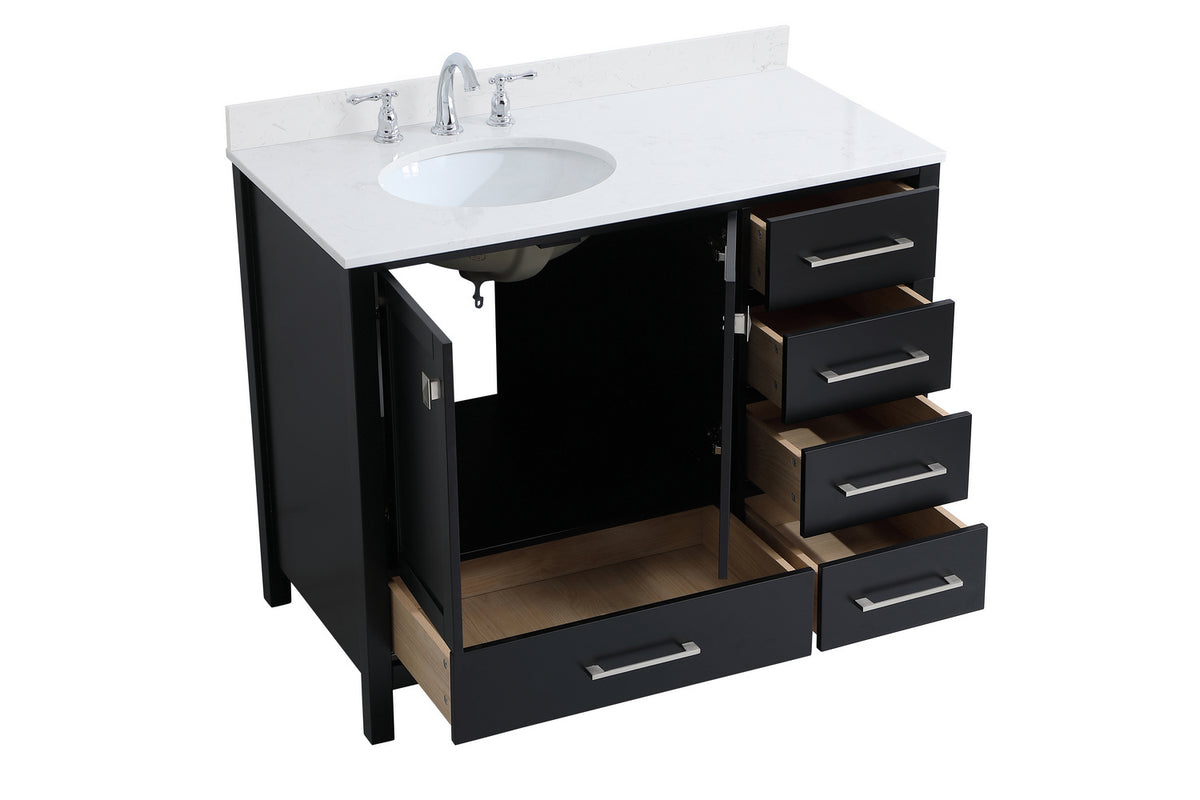 Elegant Lighting - VF18842BK-BS - Bathroom Vanity Set - Irene - Black