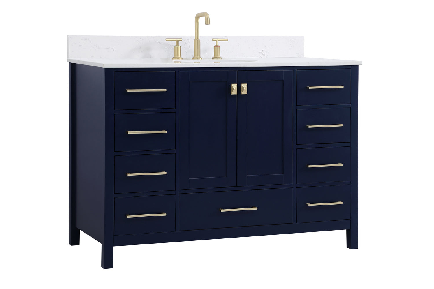 Elegant Lighting - VF18848BL-BS - Bathroom Vanity Set - Irene - Blue