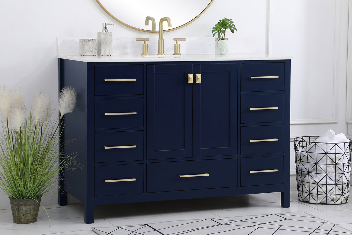 Elegant Lighting - VF18848BL-BS - Bathroom Vanity Set - Irene - Blue