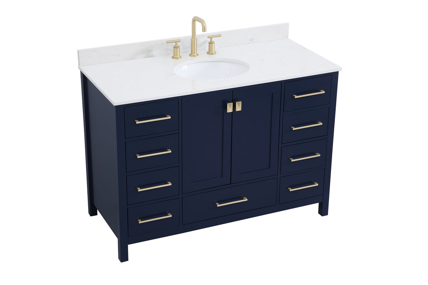 Elegant Lighting - VF18848BL-BS - Bathroom Vanity Set - Irene - Blue