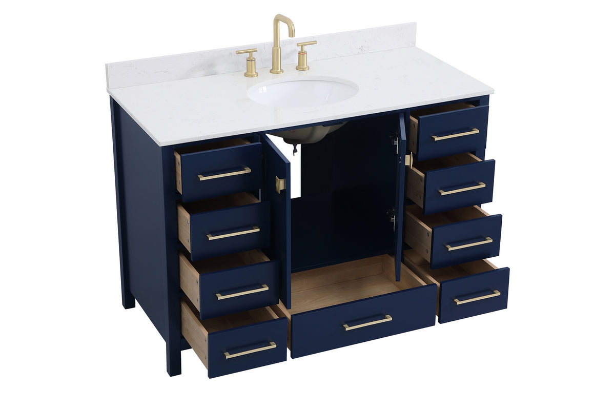 Elegant Lighting - VF18848BL-BS - Bathroom Vanity Set - Irene - Blue