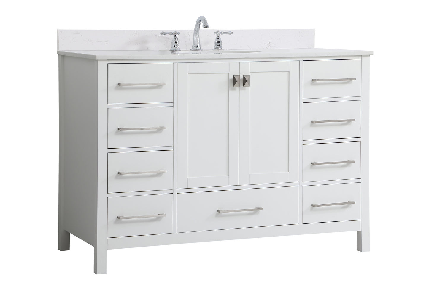 Elegant Lighting - VF18848WH-BS - Bathroom Vanity Set - Irene - White