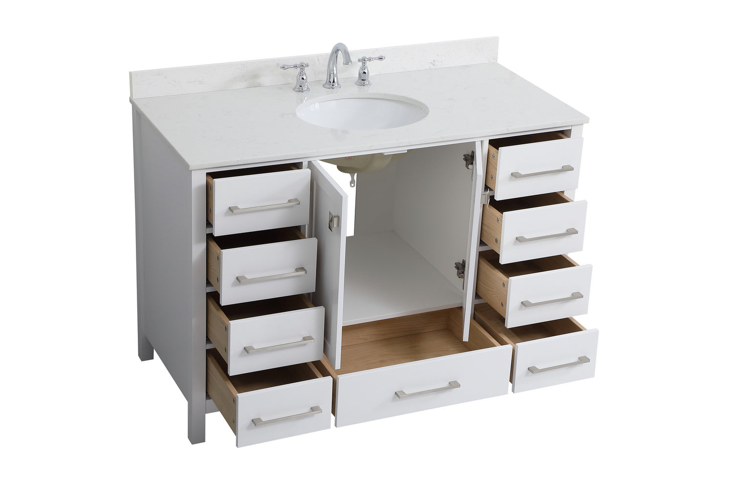 Elegant Lighting - VF18848WH-BS - Bathroom Vanity Set - Irene - White