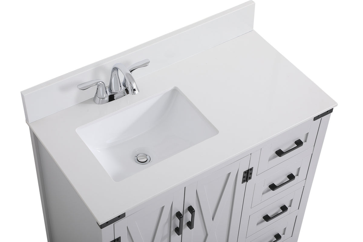 Elegant Lighting - VF90236GR-BS - Bathroom Vanity Set - Grant - Grey