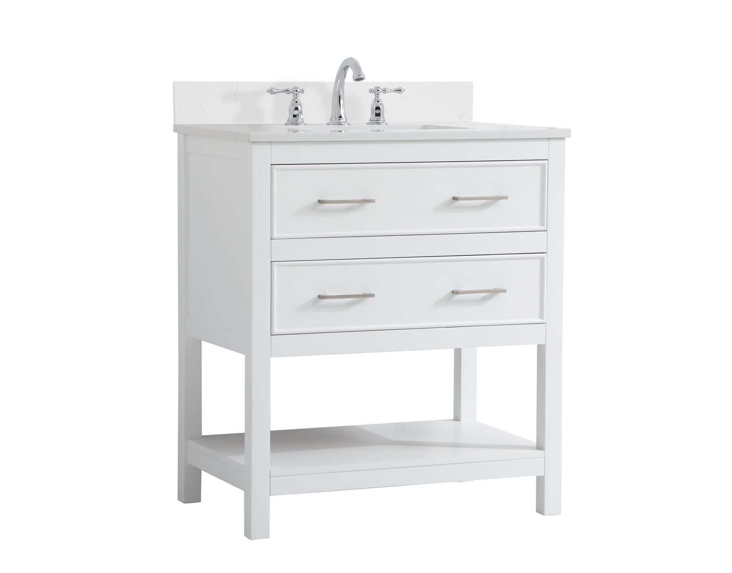 Elegant Lighting - VF19030WH-BS - Bathroom Vanity Set - Sinclaire - White