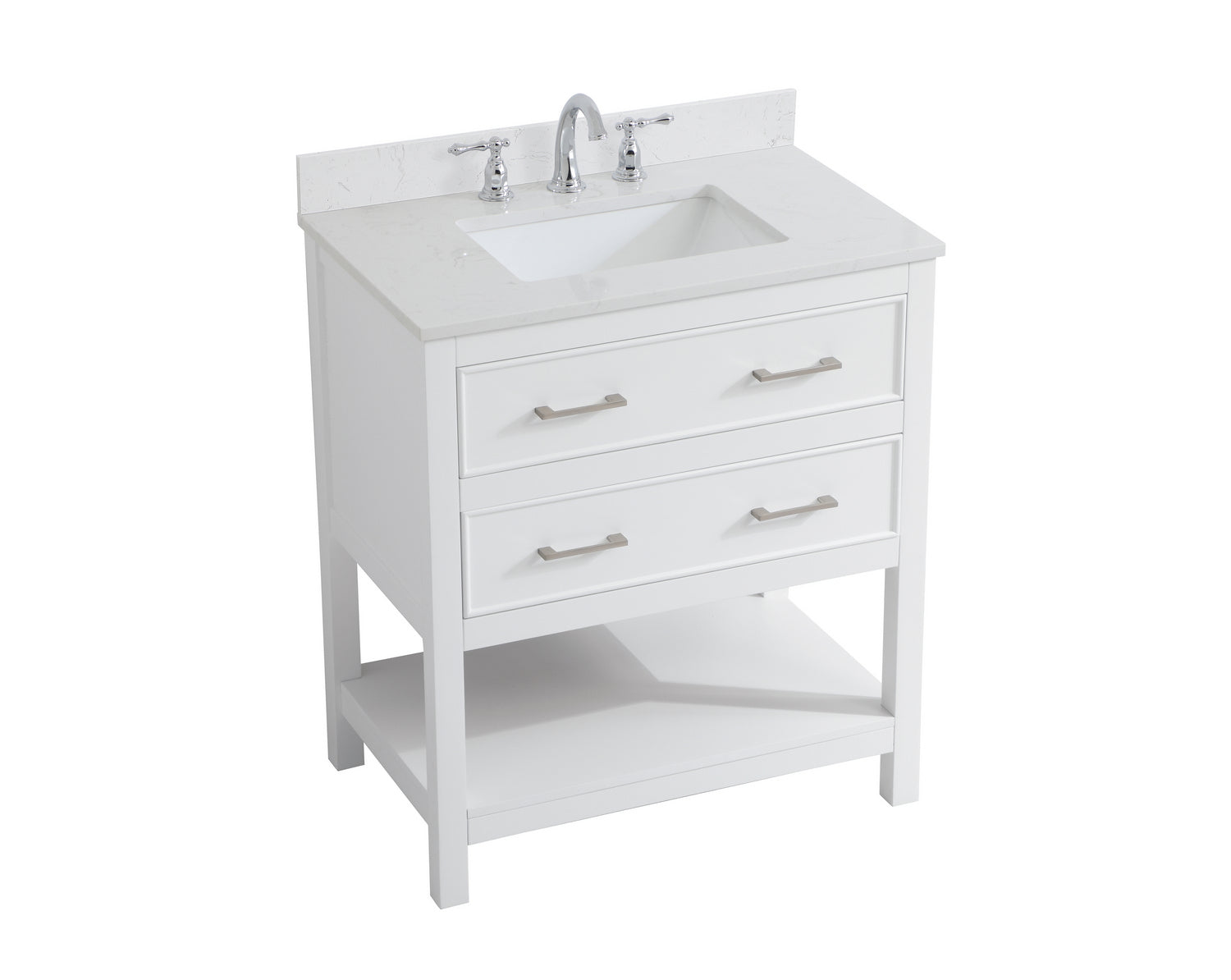 Elegant Lighting - VF19030WH-BS - Bathroom Vanity Set - Sinclaire - White