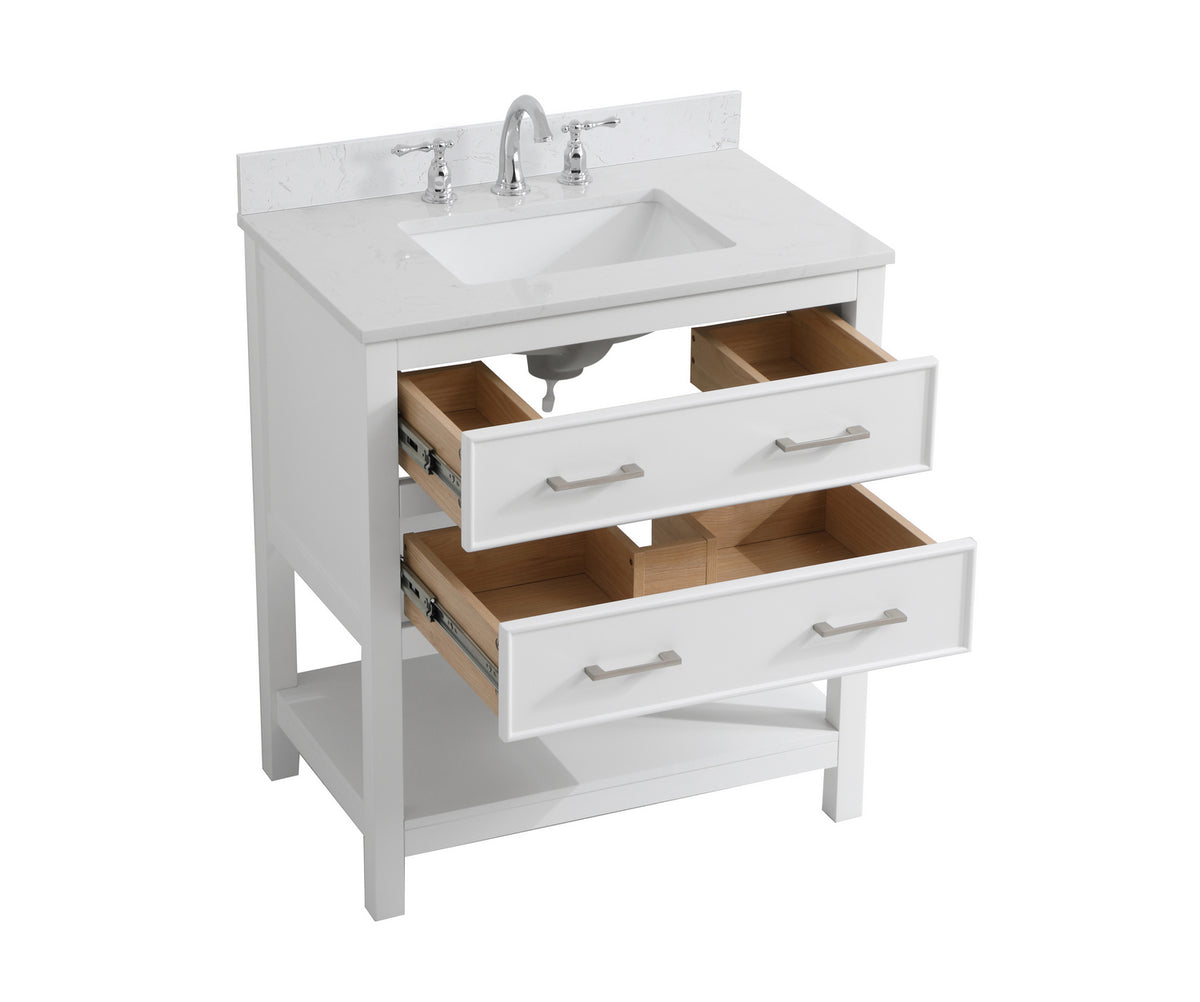 Elegant Lighting - VF19030WH-BS - Bathroom Vanity Set - Sinclaire - White