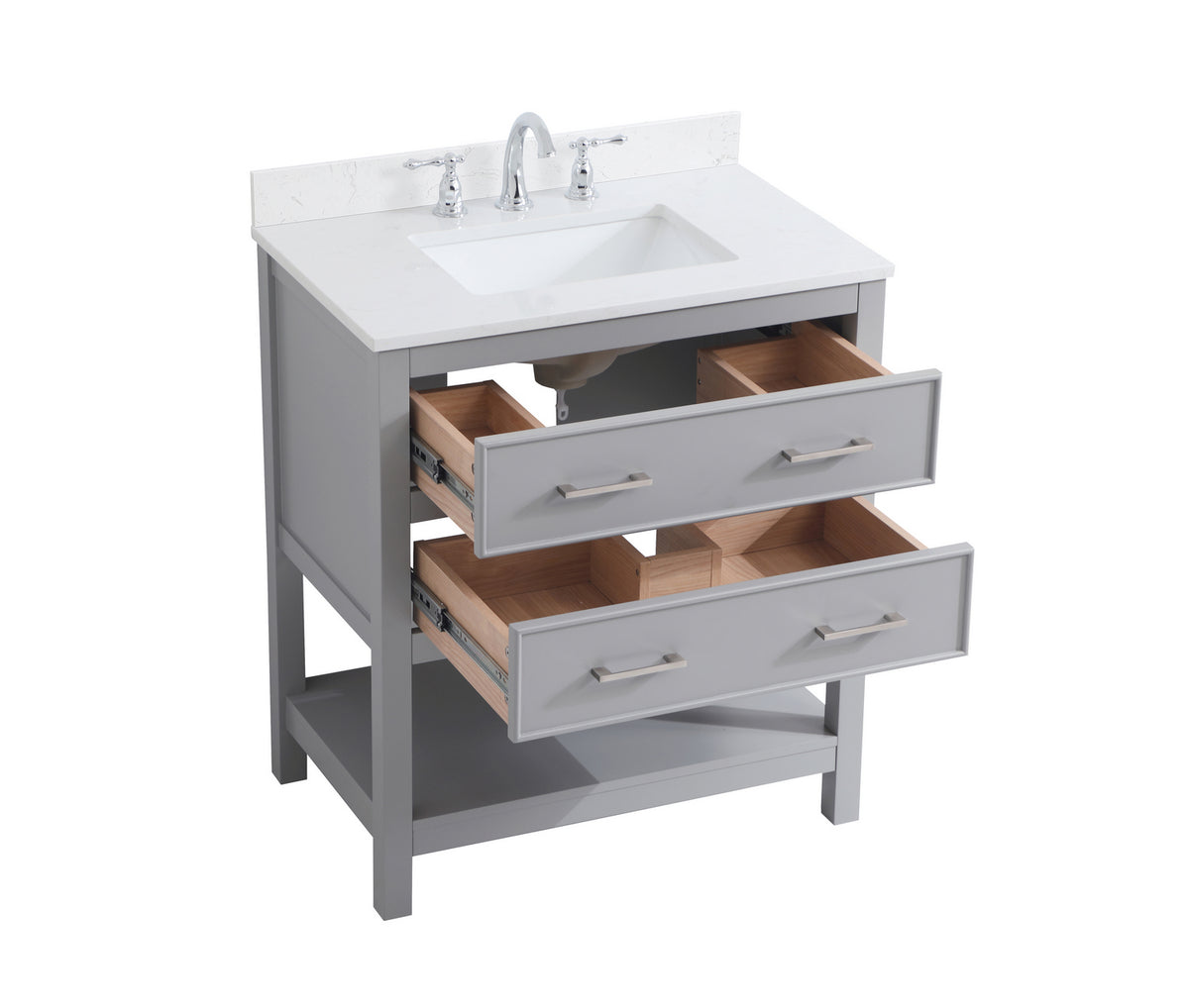 Elegant Lighting - VF19030GR-BS - Bathroom Vanity Set - Sinclaire - Grey