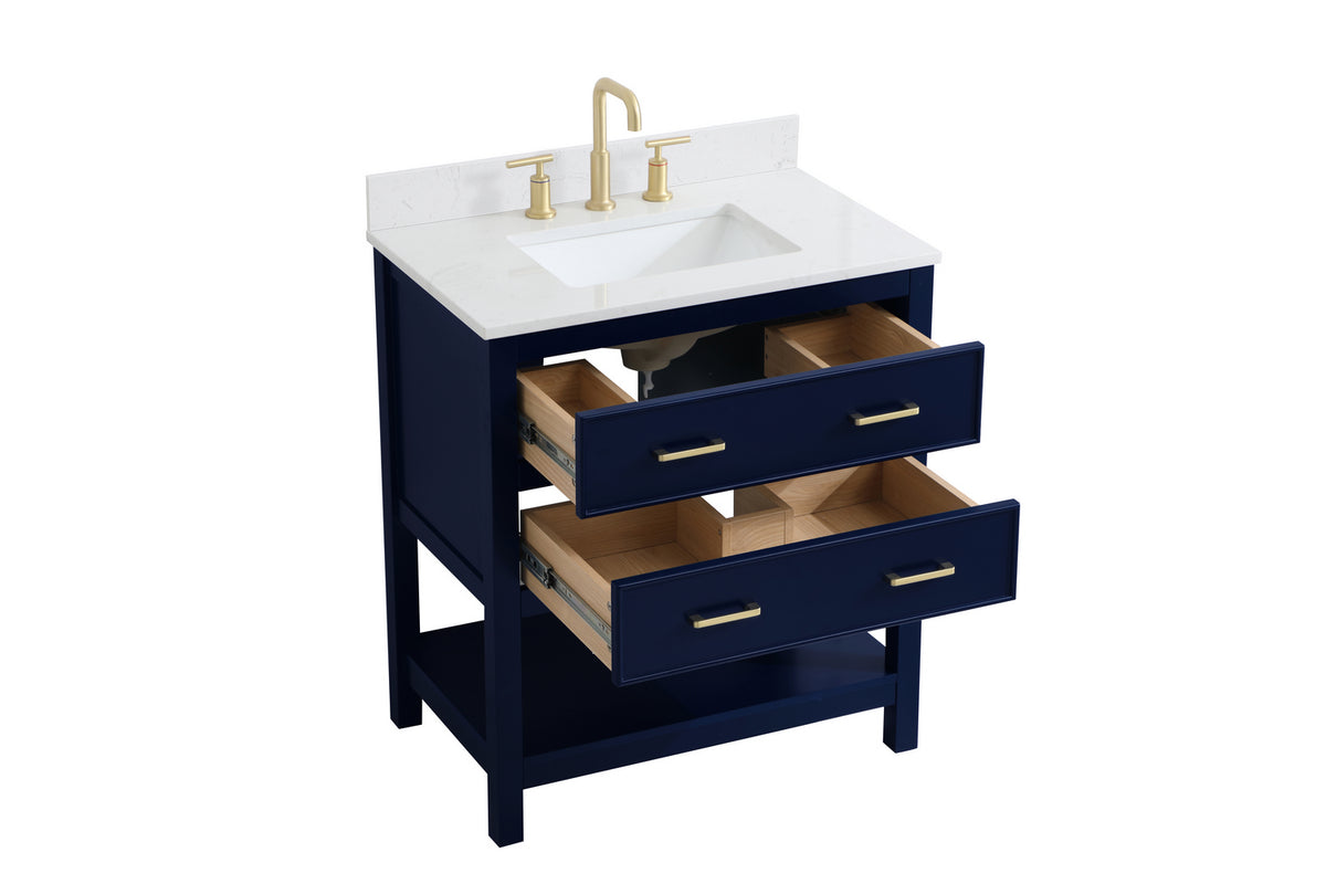 Elegant Lighting - VF19030BL-BS - Bathroom Vanity Set - Sinclaire - Blue