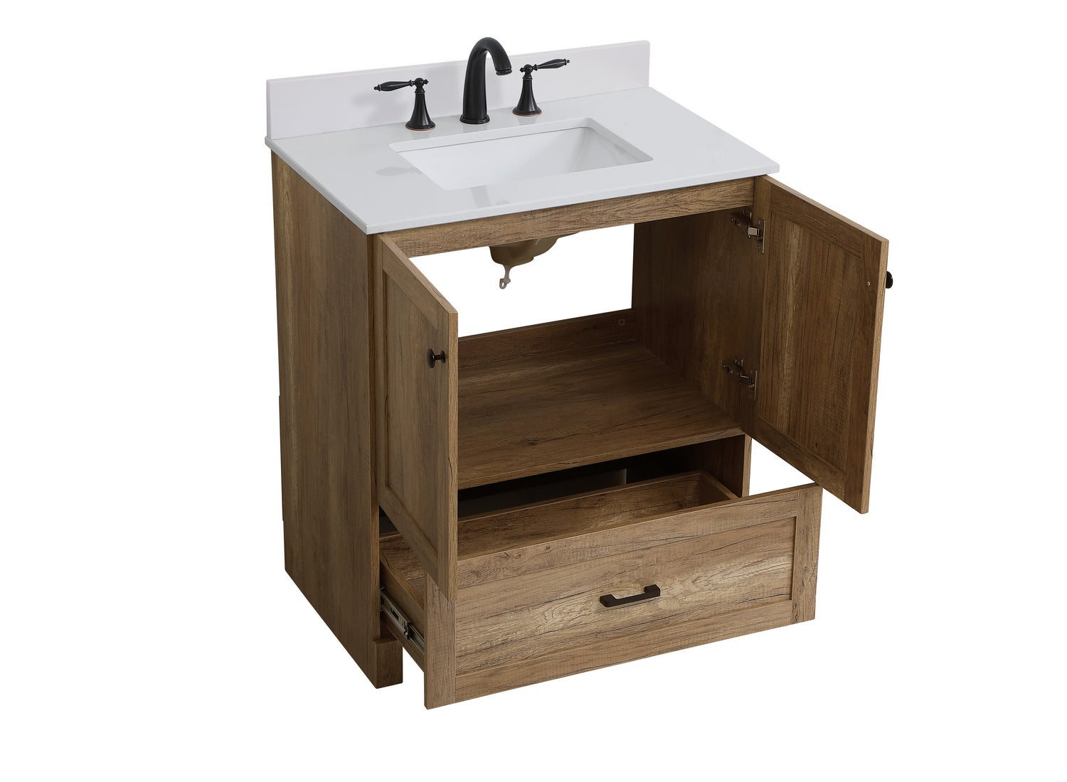 Elegant Lighting - VF2830NT-BS - Bathroom Vanity Set - Soma - Natural Oak