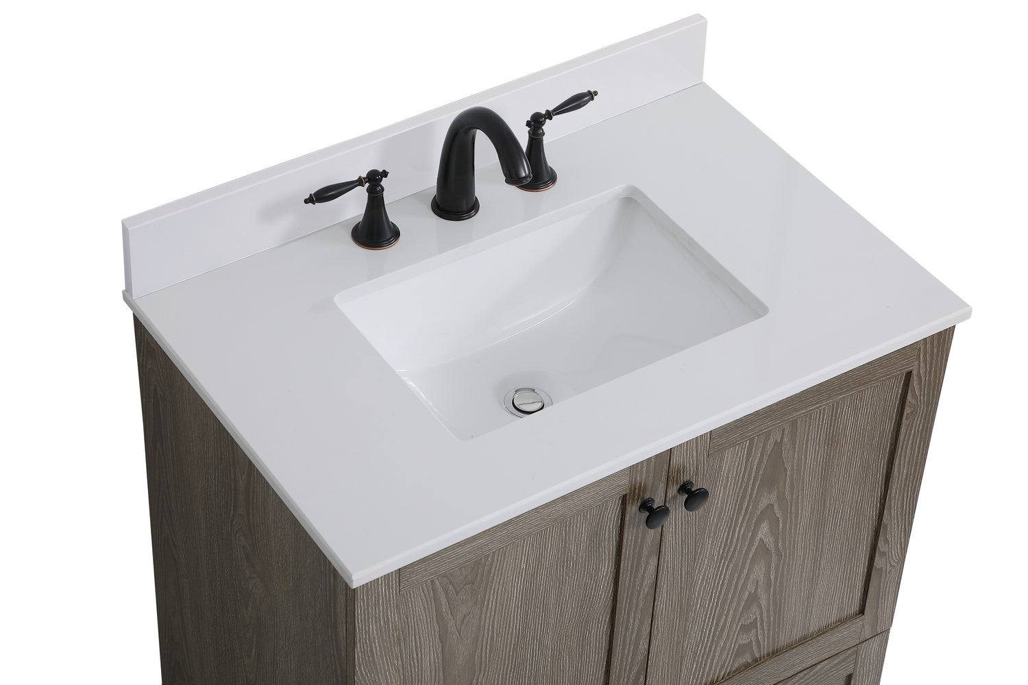 Elegant Lighting - VF2830WO-BS - Bathroom Vanity Set - Soma - Weathered Oak