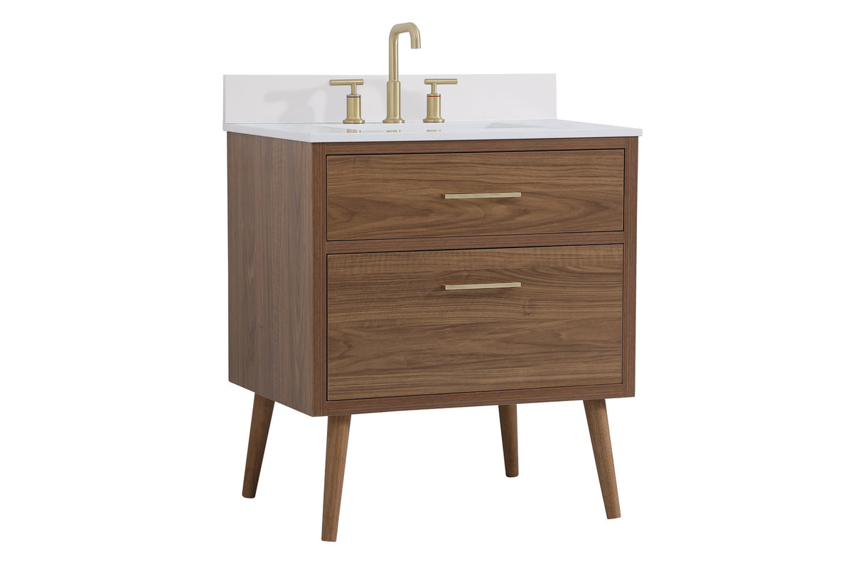 Elegant Lighting - VF41030WB-BS - Bathroom Vanity Set - Boise - Walnut Brown